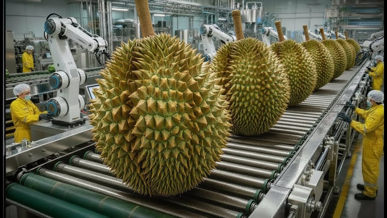 Inside A Durian Shell Recycling Mega Factory| How Durians Shells Are Recycled In A Mega Factory