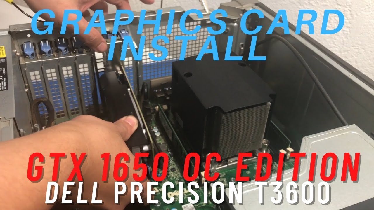 Установка видеокарты! MSI GeForce GTX 1650 OC Edition - G16504TPC | Dell Precision T3600