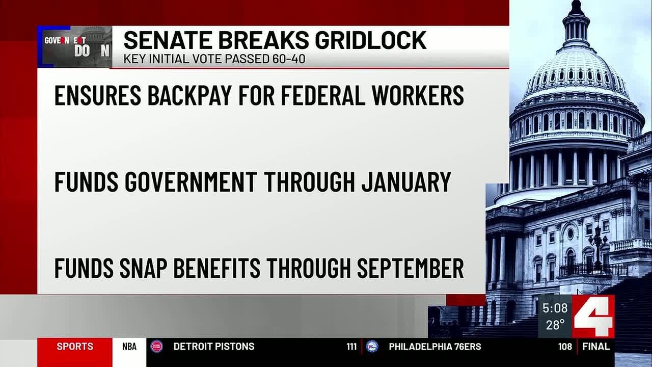 Sen. Dick Durbin reacts as Senate takes step toward ending government shutdown