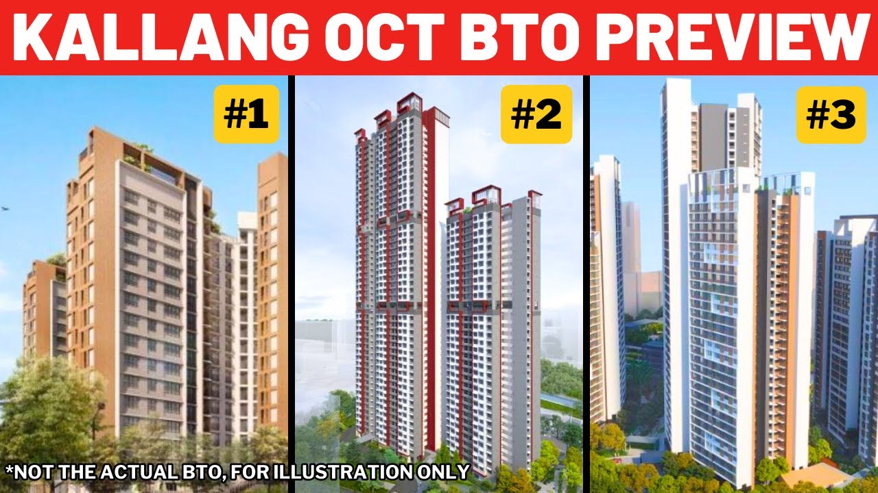 WHICH ONE IS THE BEST? Comparing THREE Kallang BTO Oct 2024 HDB Singapore Review Analysis review