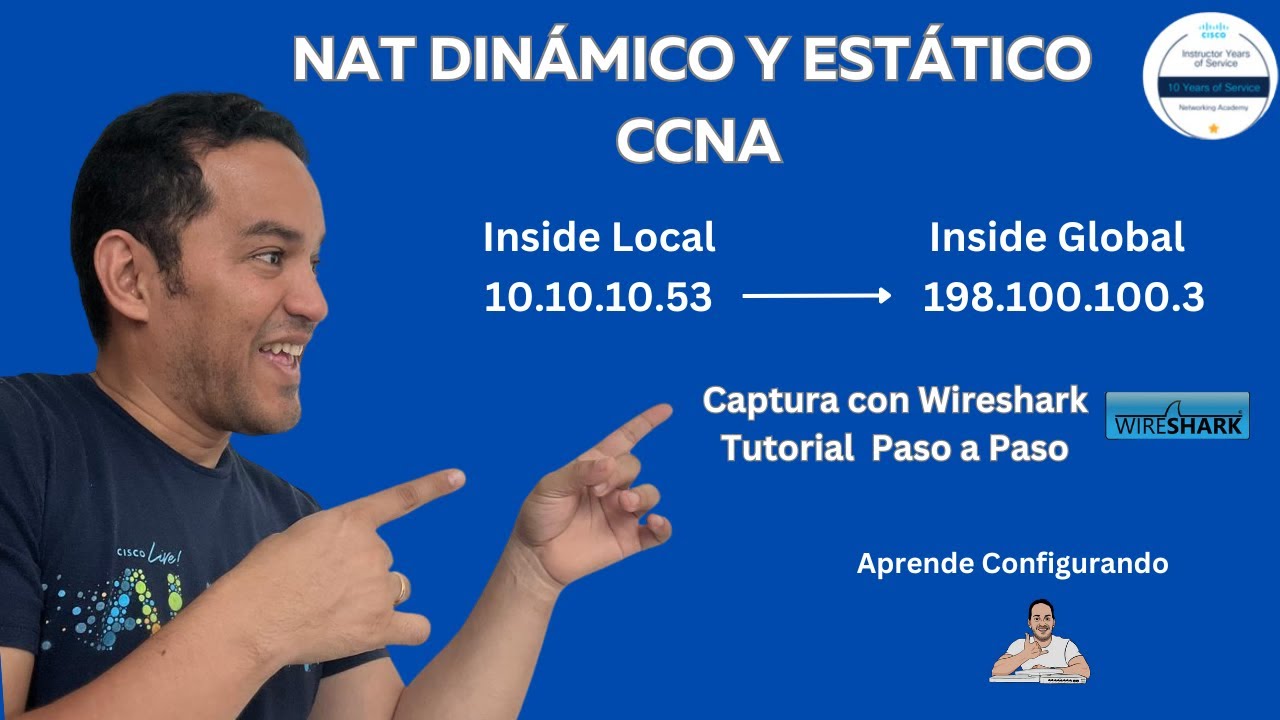 Cómo configurar NAT estático y dinámico paso a paso. #wireshark #ccna