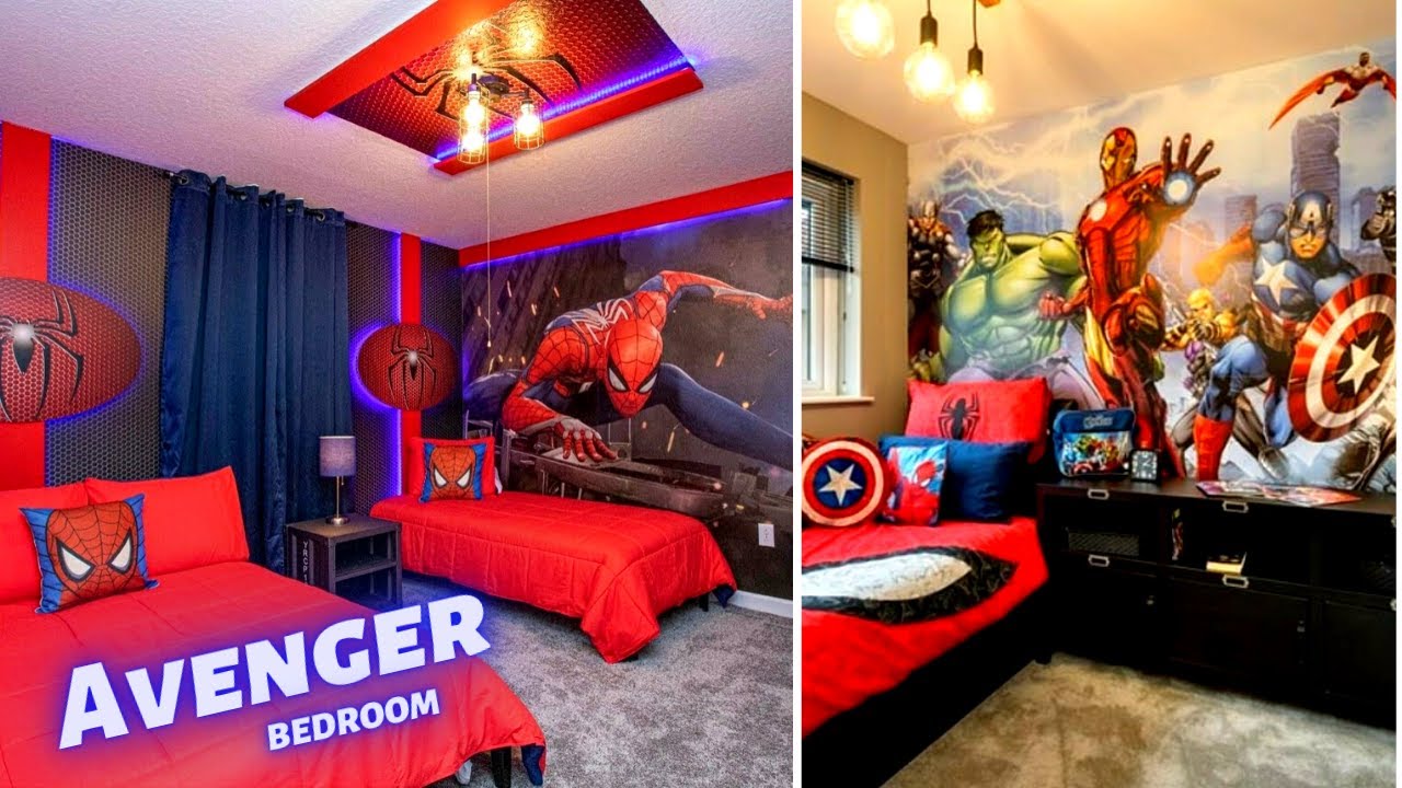 Avengers Themed Bedroom for kids |  bedroom design | PRO BUILD