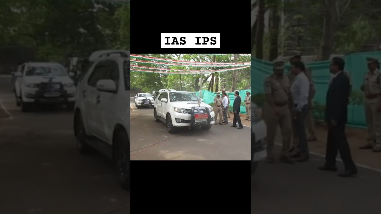 IAS and IPS Officers Entry in High Security Convoy #ias #ips #upsc #motivation #inspiration #shorts