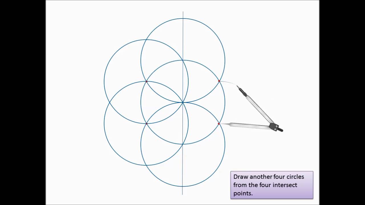 Geometry Construction - 6 Pedals Flower