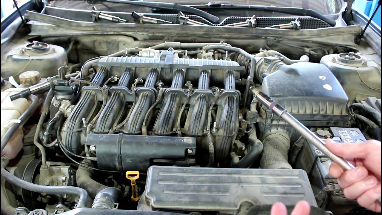 Замена свечей зажигания на Chevrolet Epica Шевроле Эпика 2008 года столкнулся с сюрпризом