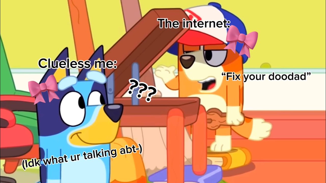 So I edited Bluey again 🧡💙🩵 