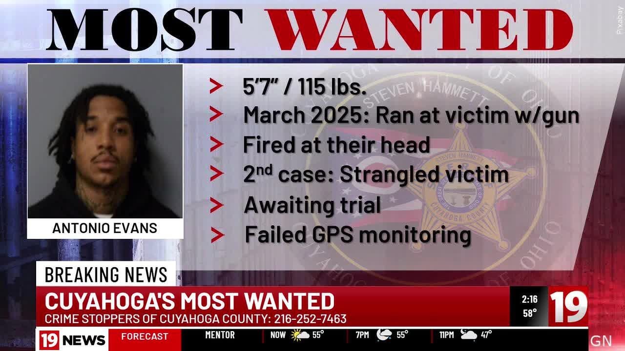 Cuyahoga's Most Wanted: Cleveland man allegedly fires gun at victim's head