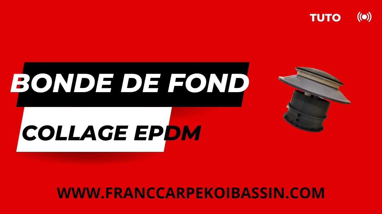 TUTO COLLAGE EPDM BONDE DE FOND BASSIN A KOI