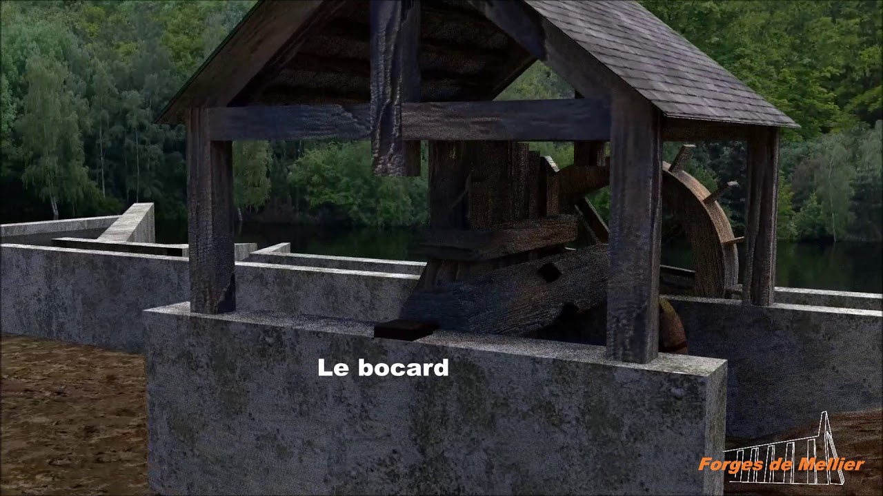 Forges de Mellier (Belgique) - reconstruction virtuelle - détails