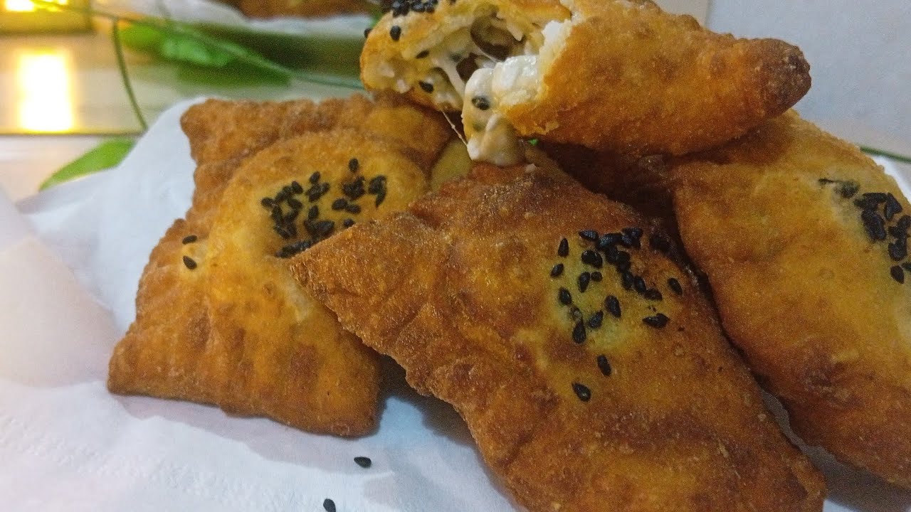 سمبوسك رمضانية ذهبية ومقرمشة 😍صحة وهنا 🌙