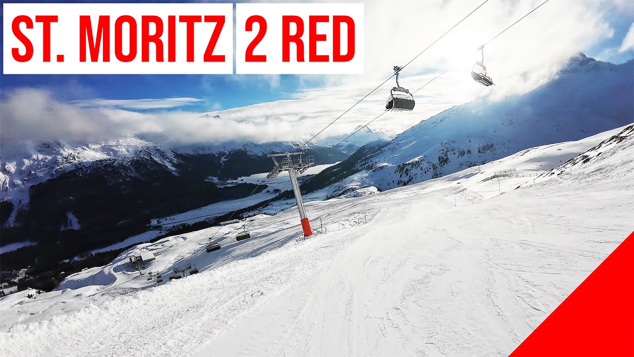 St. Moritz, 2 🔴 RED - ROT (Munt da San Murezzan - Randolins, Foggy Day) #2 🇨🇭