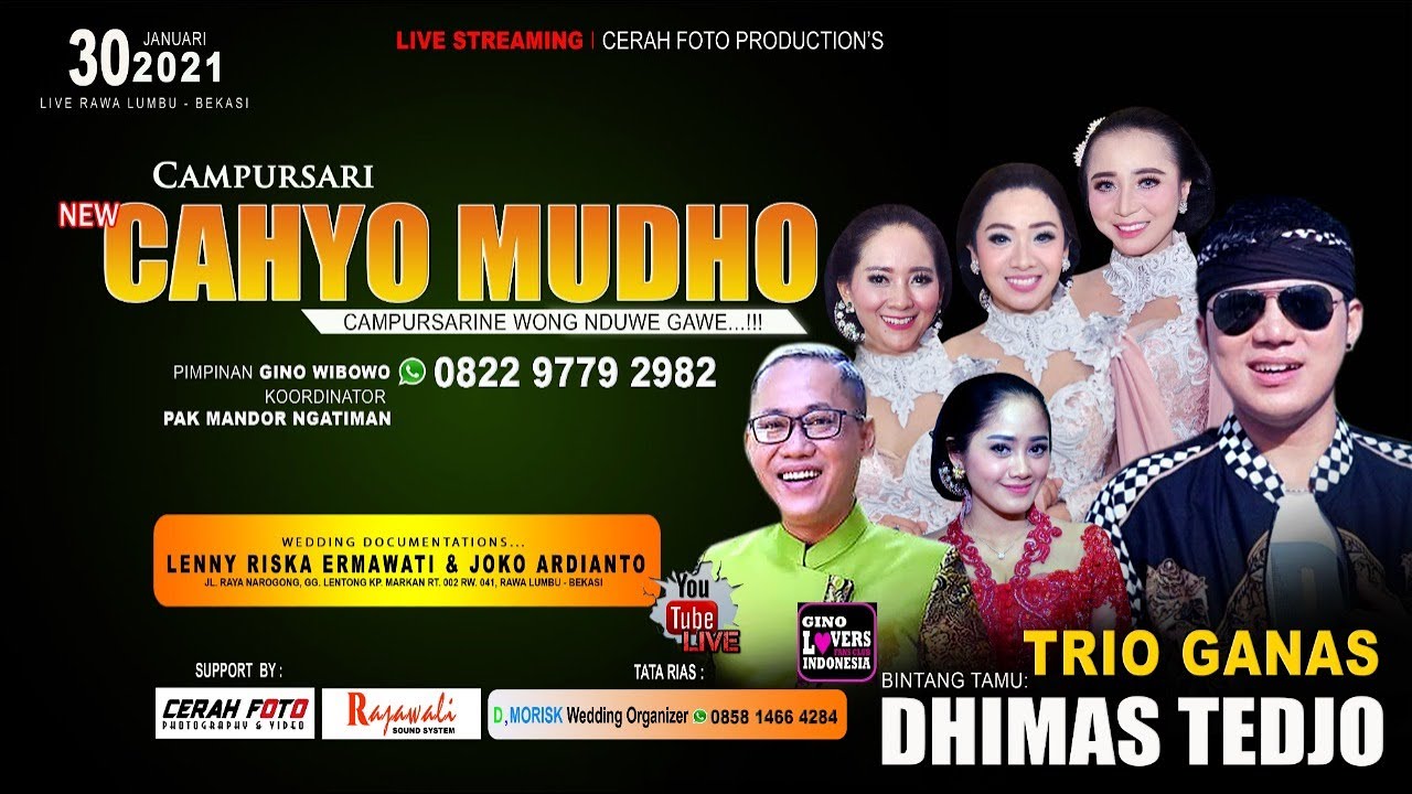 #LiveTunda DHIMAS TEDJO CAMPURSARI NEW CAHYO MUDHO | RAJAWALI SOUND SYSTEM WEDDING RISKA & JOKO