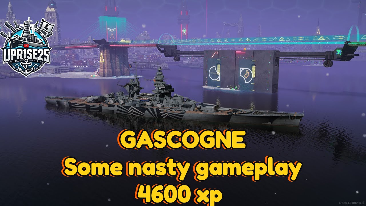 GASCOGNE - Some nasty hits , 4600 xp game : World of Warships Legends