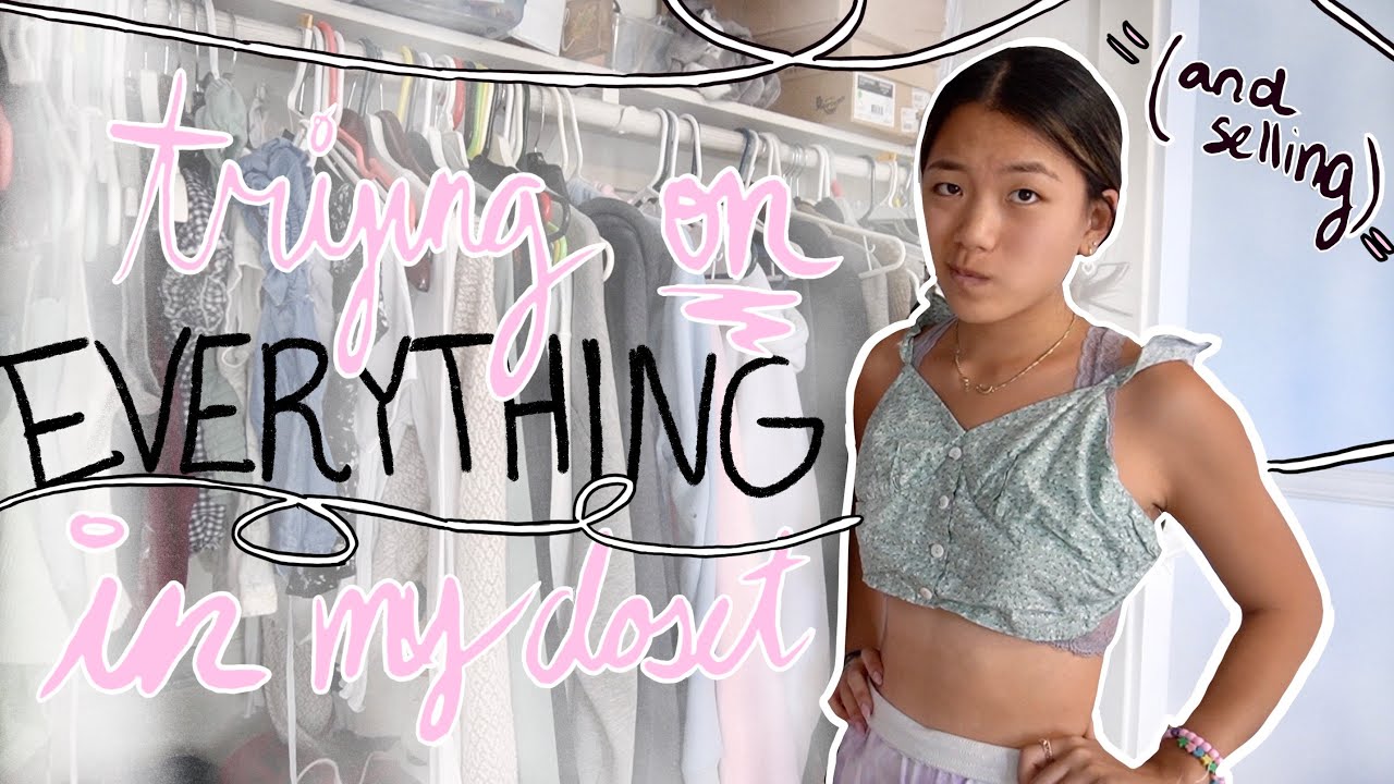TRYING ON/SELLING EVERYTHING IN MY CLOSET