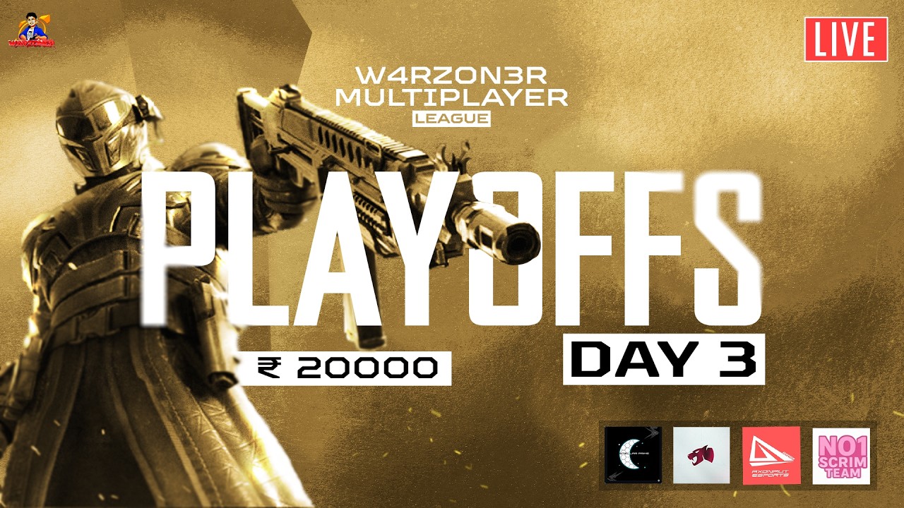 Playoffs Day 3 | W4RZON3R MP League Ft. No1ScrimTeam Felines, TG Versatile