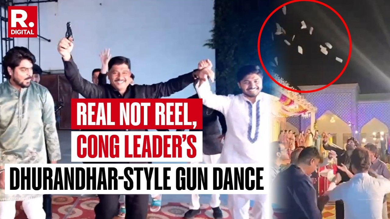 Karnataka Congress Leader’s Gun Dance At Wedding Event Draws Sharp Rebuke From Netizens