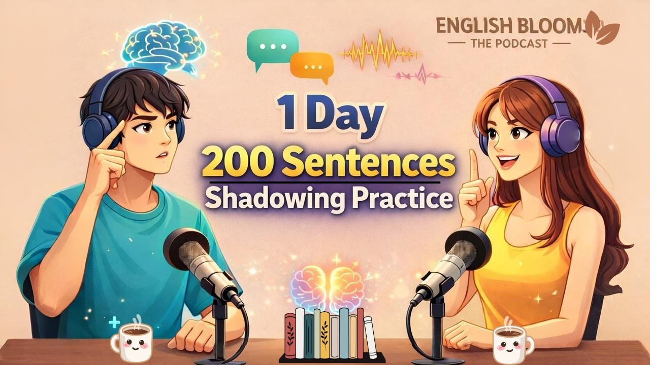 👉 200 Shadowing Sentences to Train Your Brain — Speak English Naturally | Easy English Podcast