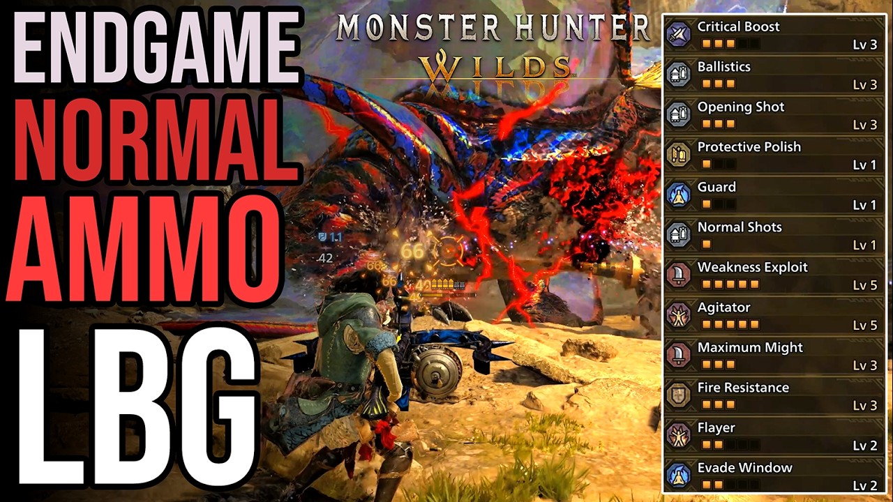 MH Wilds - Endgame Normal Ammo LBG Update | TU 4.5