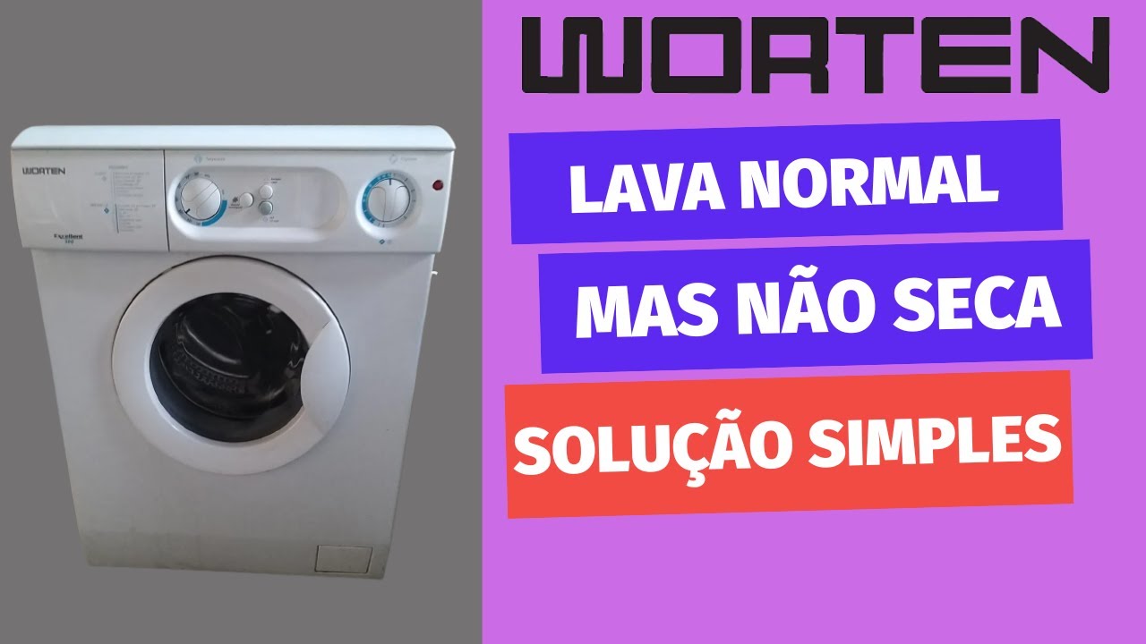 Máquina lava e seca Worten Excellent 850 Dry lava normal mas não seca