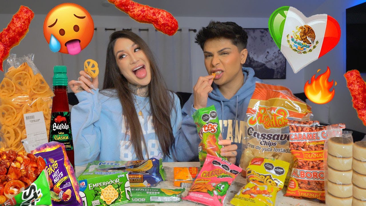 TRYING MEXICAN SNACKS🥵💦🔥☄️