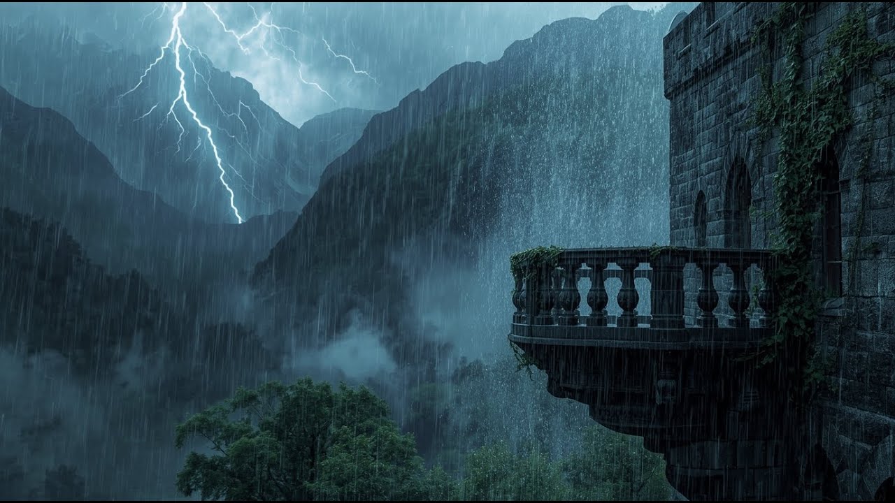 Forest Storm Therapy 🌩️ Rain & Thunder for Instant Deep Sleep