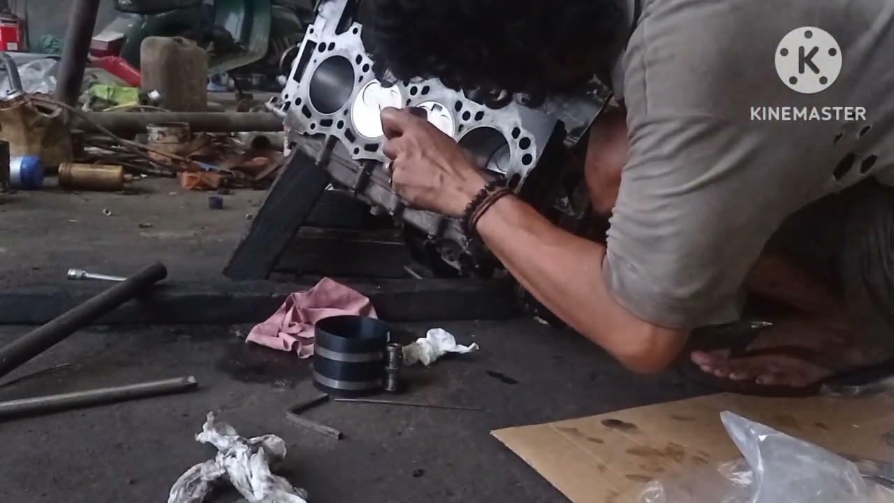torsi pasang stang piston ford ranger engine wl 2.5
