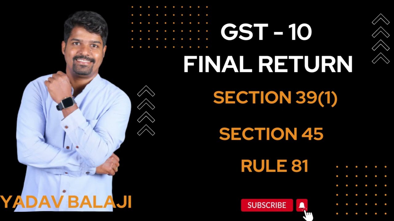 How to file GST 10 Final return after cancellation GST #gst