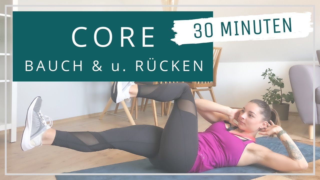 Core Workout // CORE 1 // Bauch & u. Rücken // 30 Min. // no Equipment // 26.05.20