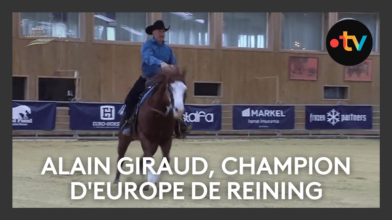 Alain Giraud, champion d'Europe de reining