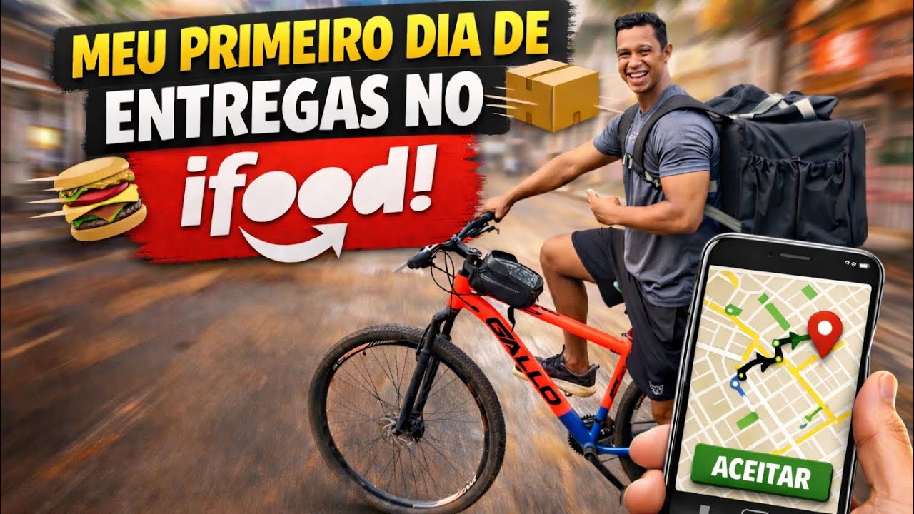 VEJA COMO FOI MEU PRIMEIRO DIA NO IFOOD😱