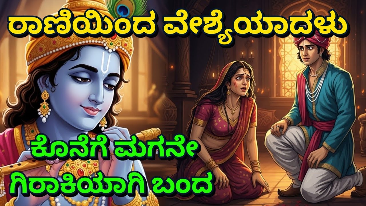 ರಾಣಿಯಿಂದ ವೇಶ್ಯೆಯಾದಳು, ಕೊನೆಗೆ ಮಗನೇ ಗಿರಾಕಿಯಾಗಿ ಬಂದ | Krishnana Upadesha | Kannada Story Dharma Lessons