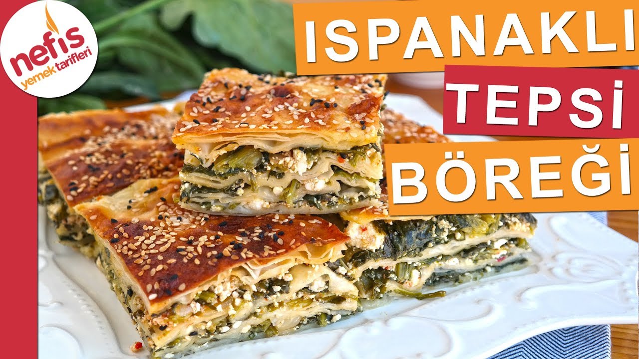 Kat Kat Ispanaklı Tepsi B&ouml;reği - &ccedil;ok beğenilen kolay b&ouml;rek tarifi