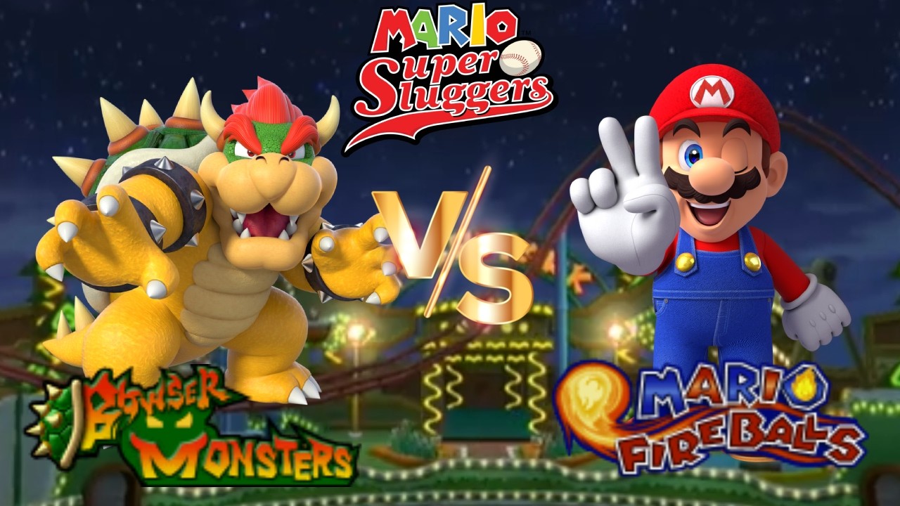 Super Mario Sluggers - Season 22 Game 15 Bowser vs Mario [Yoshi Park Night]