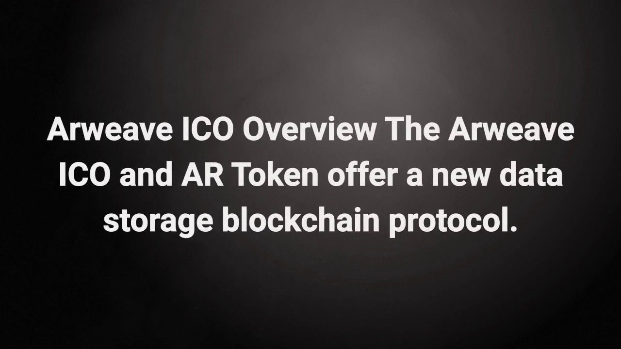 Arweave ICO - Facts and Figures