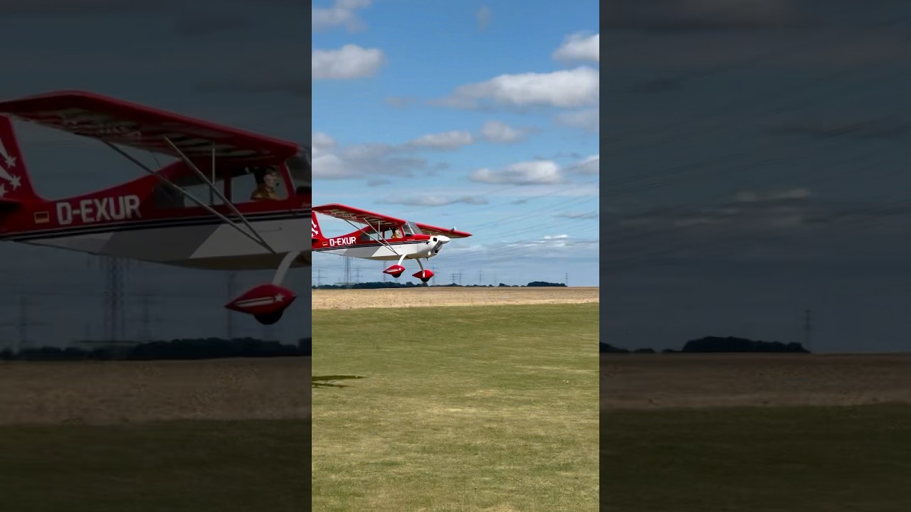 RC Bellanca Landing with crosswind