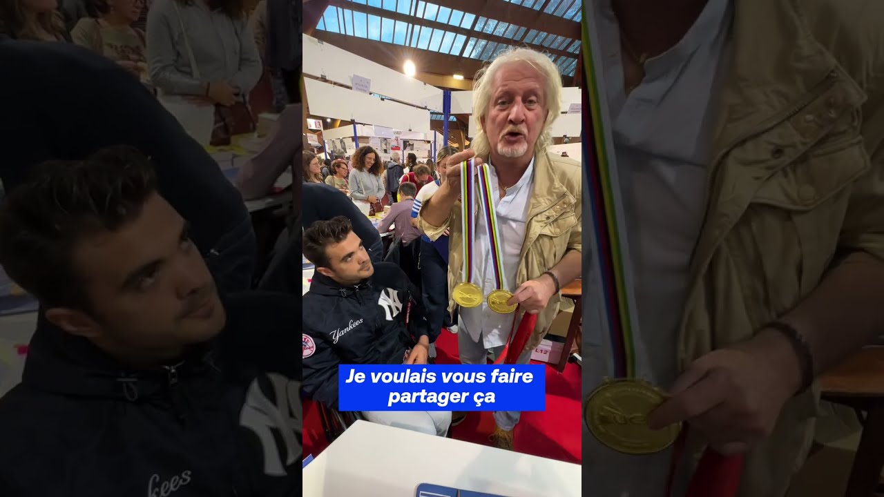 Patrick et son ami Mathieu Bosredon, Champion du Monde Paralympique !