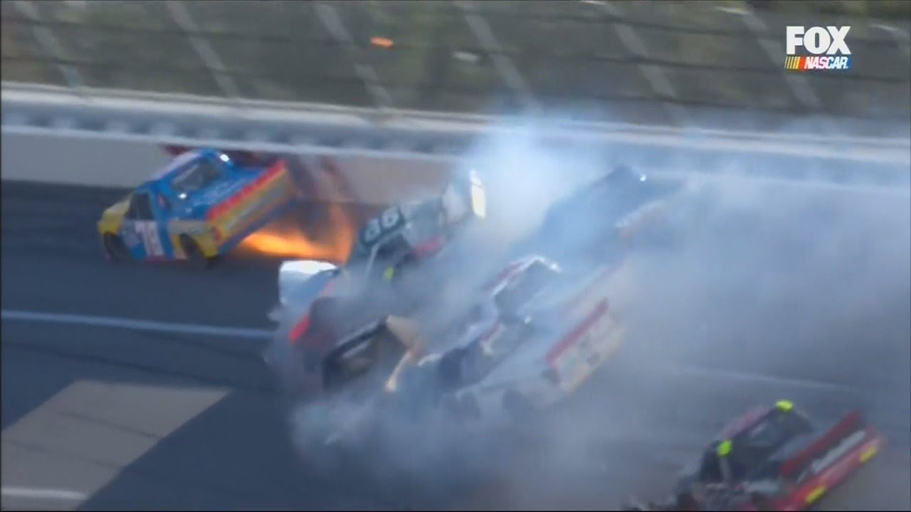NASCAR Crashes for the Fred's 250 / Hellmans 500 10/22 - 10/23/2016