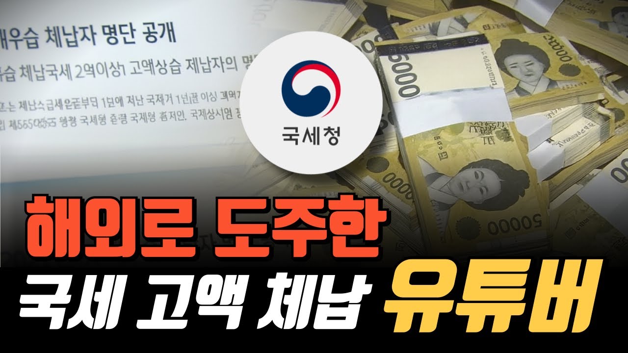 [🔴사건실화] 국세 미납후 해외로 도주한 고액체납 명단에 오른 유튜버의 뻔뻔한 민낯 #맹기TV #꼭TV