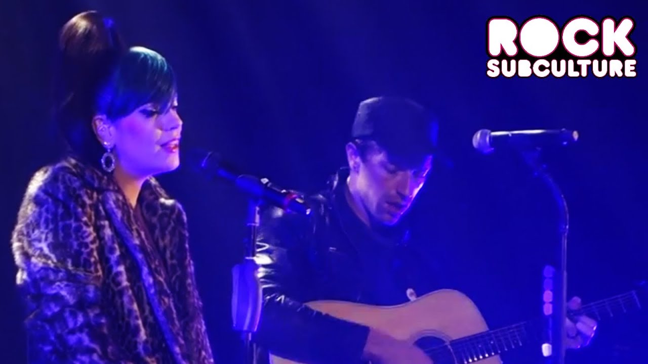 Lily Allen "The Fear" with Chris Martin at Under 1 Roof at Eventim Apollo in London 12/19/2013