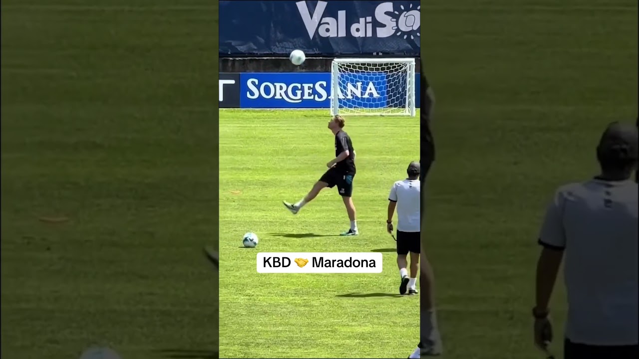 KDB imitating Maradona at Napoli 🤝 #football #debruyne #maradona