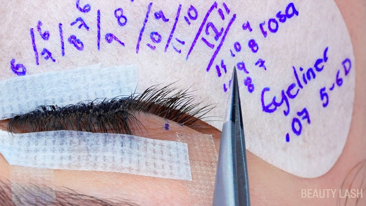 Efecto Eyeliner con Extensiones de Pestañas C y M (tutorial práctico)