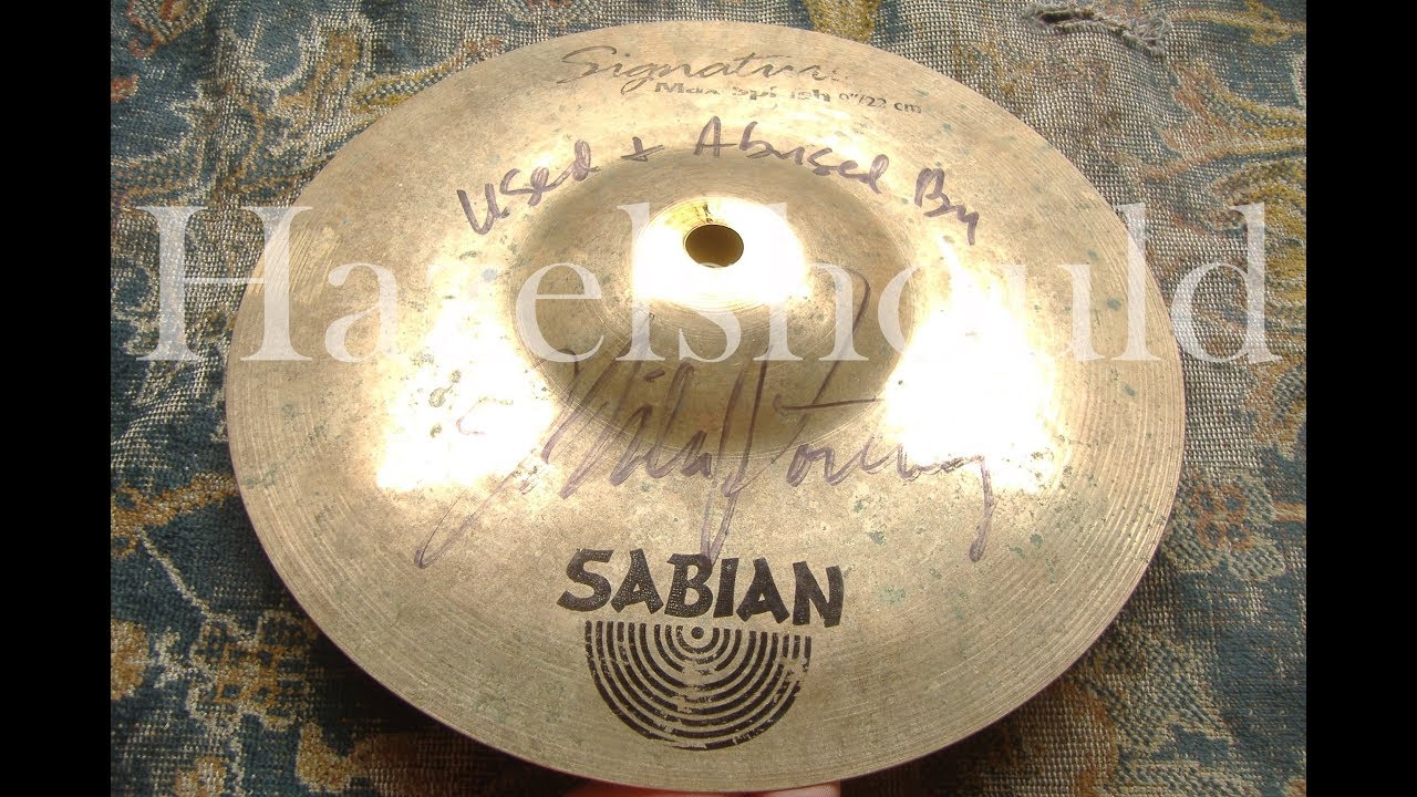 Sabian Signature 9" Max Splash 172gs Signed by Mike Portnoy of Dream Theater