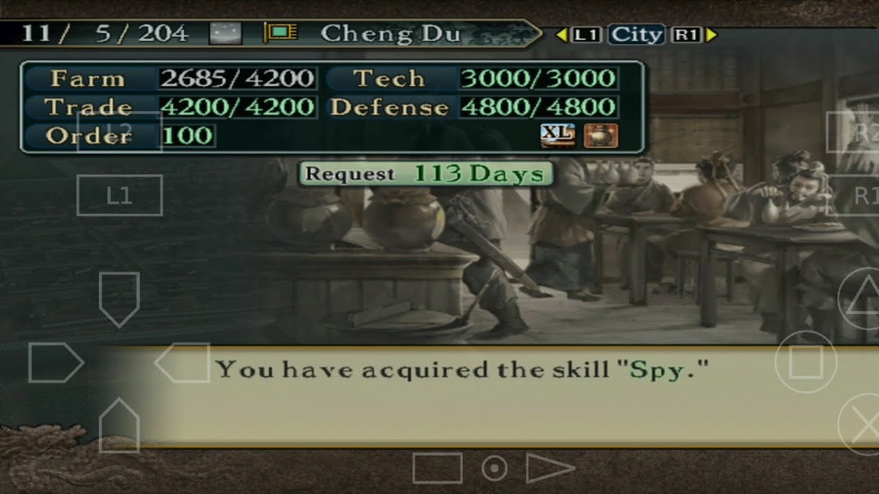Survey Region Quest Game ROTK X PS2 Aether