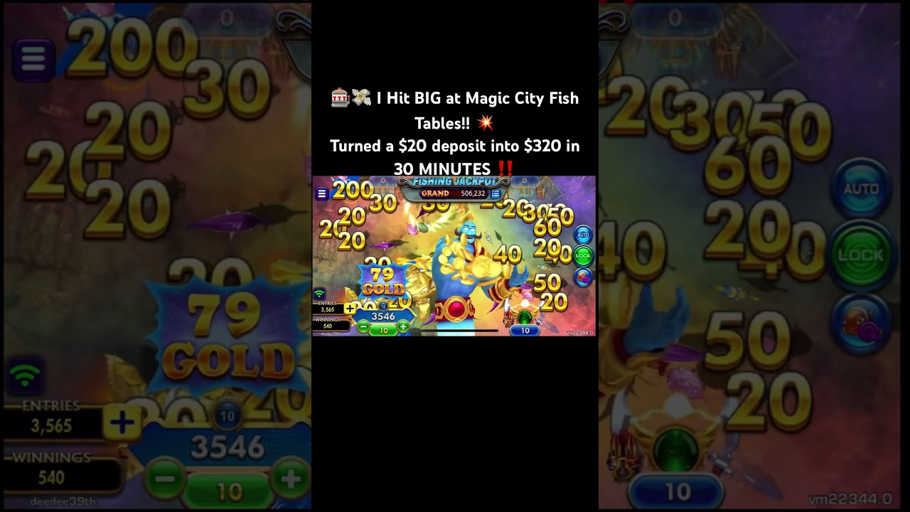 🎰💸 I Hit BIG at Magic City Fish Tables!! 💥Turned a $20 deposit into $320 in 30 MINUTES ‼️🔥