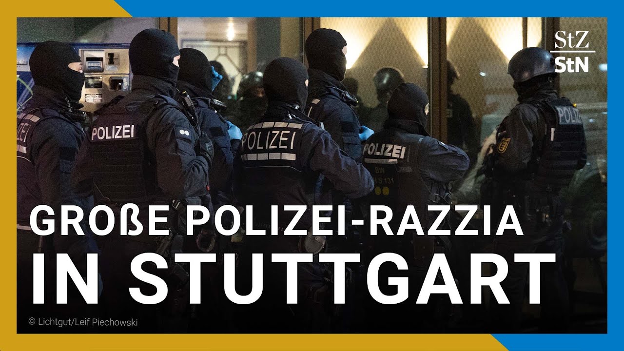 Polizei-Razzia in Stuttgart