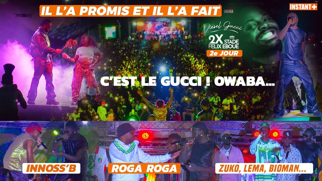 Direct 🔴 #integral Entrée DIESEL GUCCI #2eJour 2X Stade Félix Eboué x INNOSS'B x ROGA ROGA x Guests