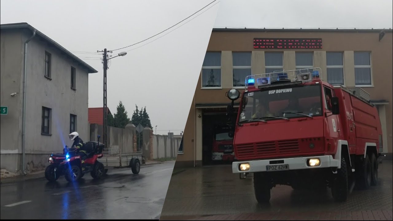 Alarmowo OSP Palędzie oraz OSP KSRG Dopiewo do śniętych ryb na jeziorze Niepruszewskim!