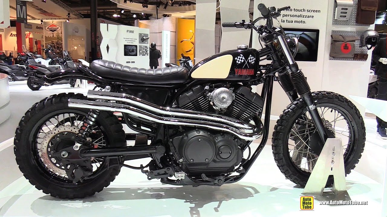 2016 Yamaha SCR950 Chequered by Brat Style - Walkaround - 2016 EICMA Milan
