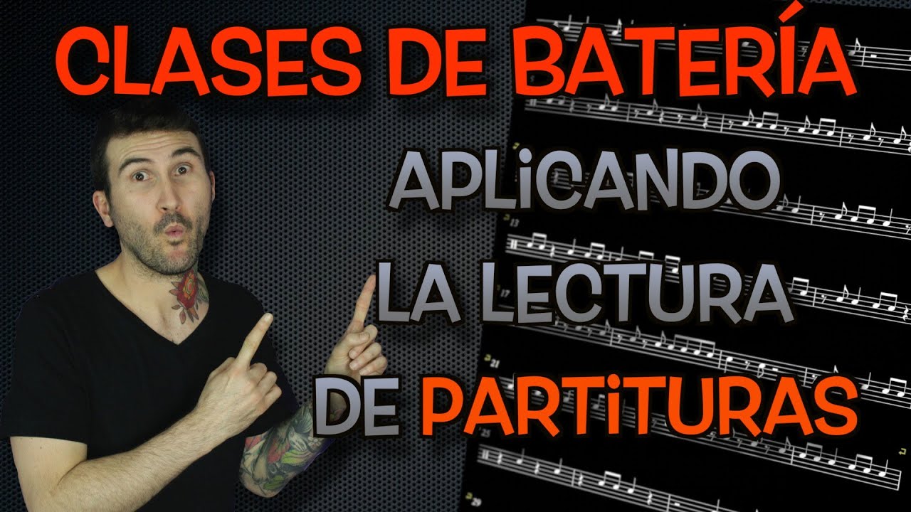 Clases de batería - Aplicando la lectura de partituras