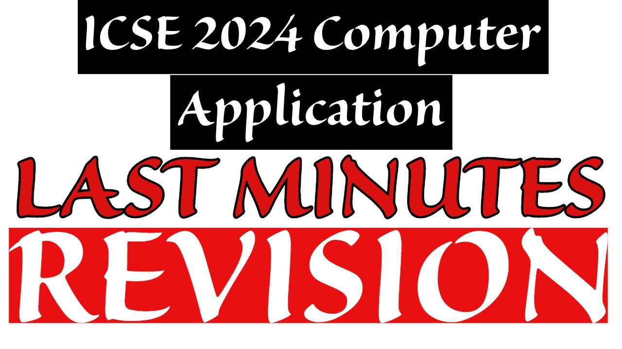 ICSE COMPUTER 2024: 30 MCQ MARATHON 🔥+ Revision | ALL Chapters | Complete syllabus | Target 100/100🔥